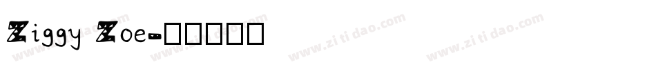 Ziggy Zoe字体转换